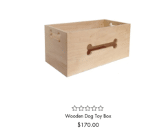 Wooden Dog Toy Box